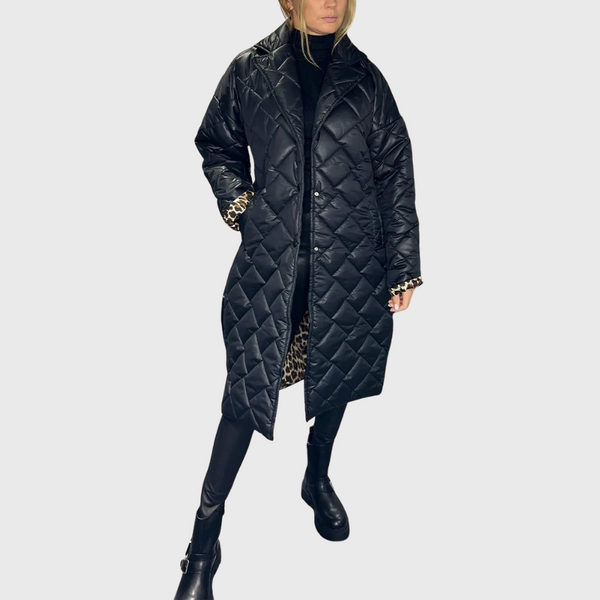 Manteau réversible matelassé