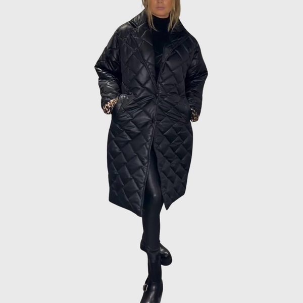 Manteau réversible matelassé