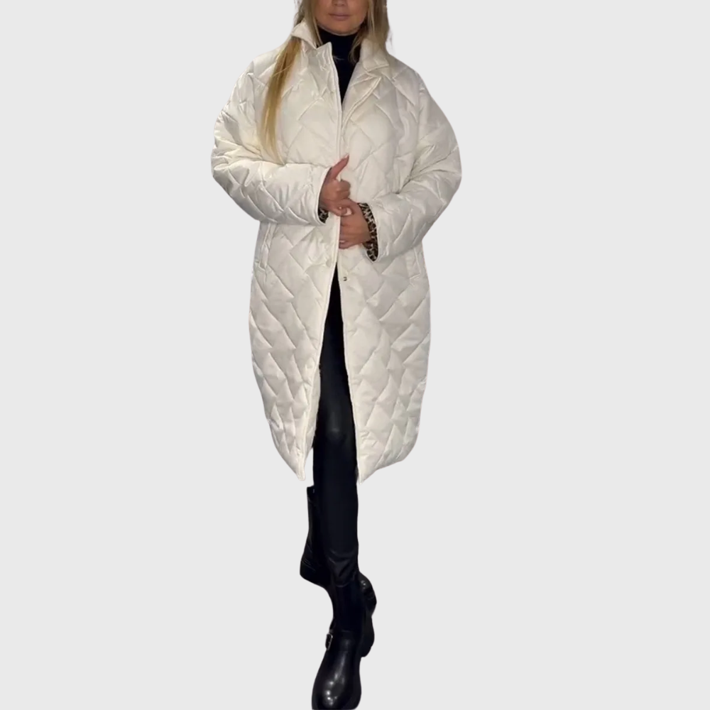 Manteau réversible matelassé