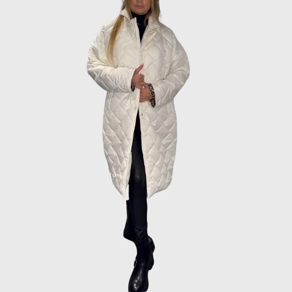 Manteau réversible matelassé