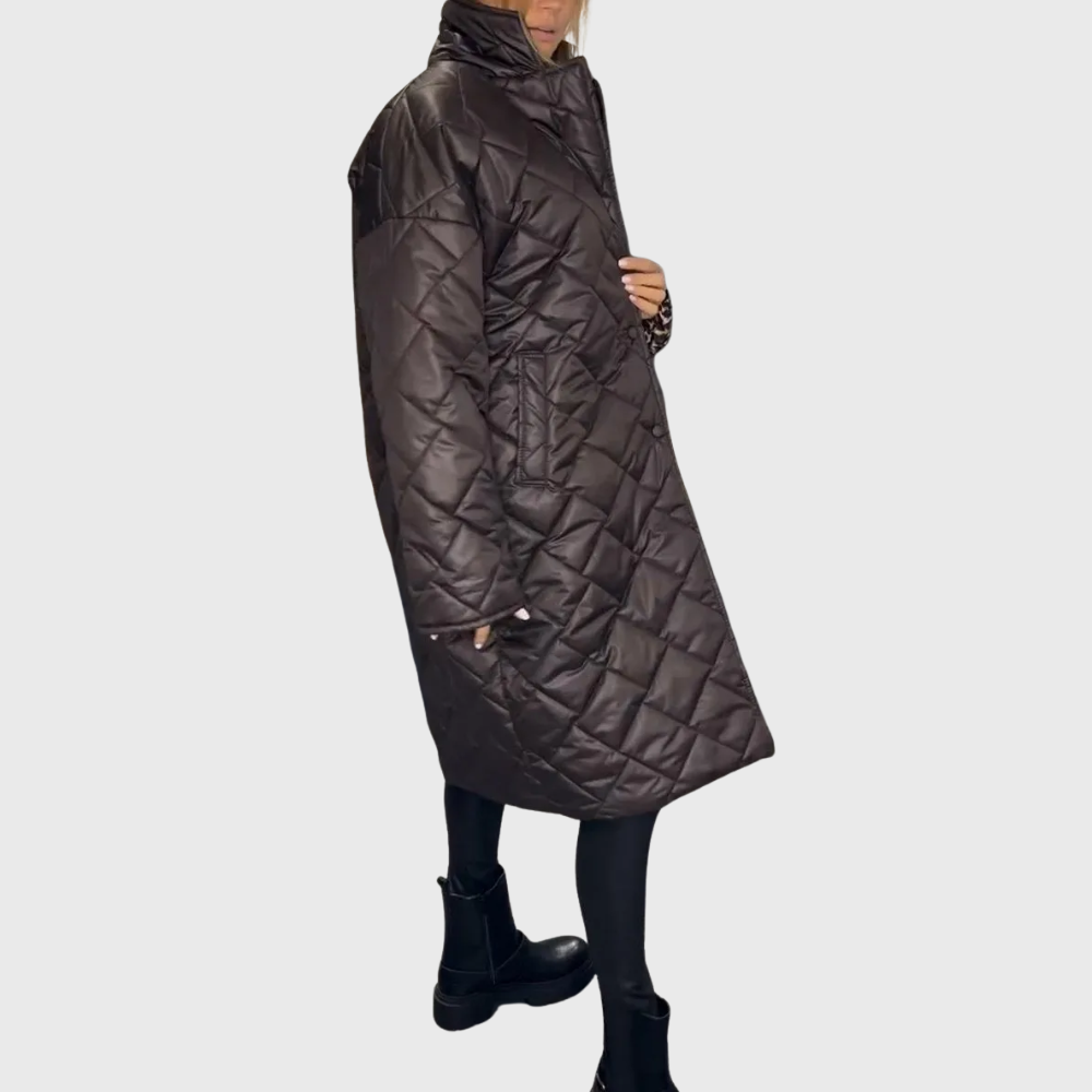 Manteau réversible matelassé