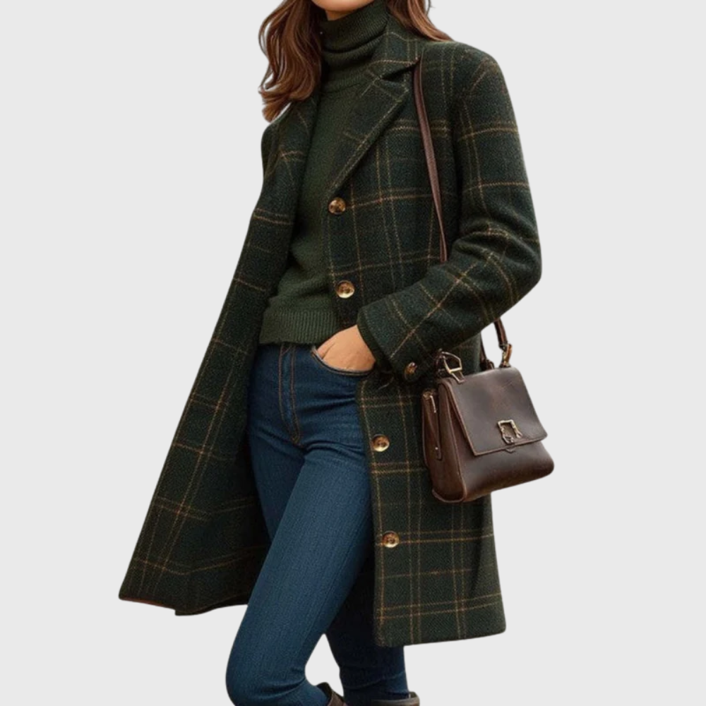 Marwell | Manteau en Laine Mélangée Chaud