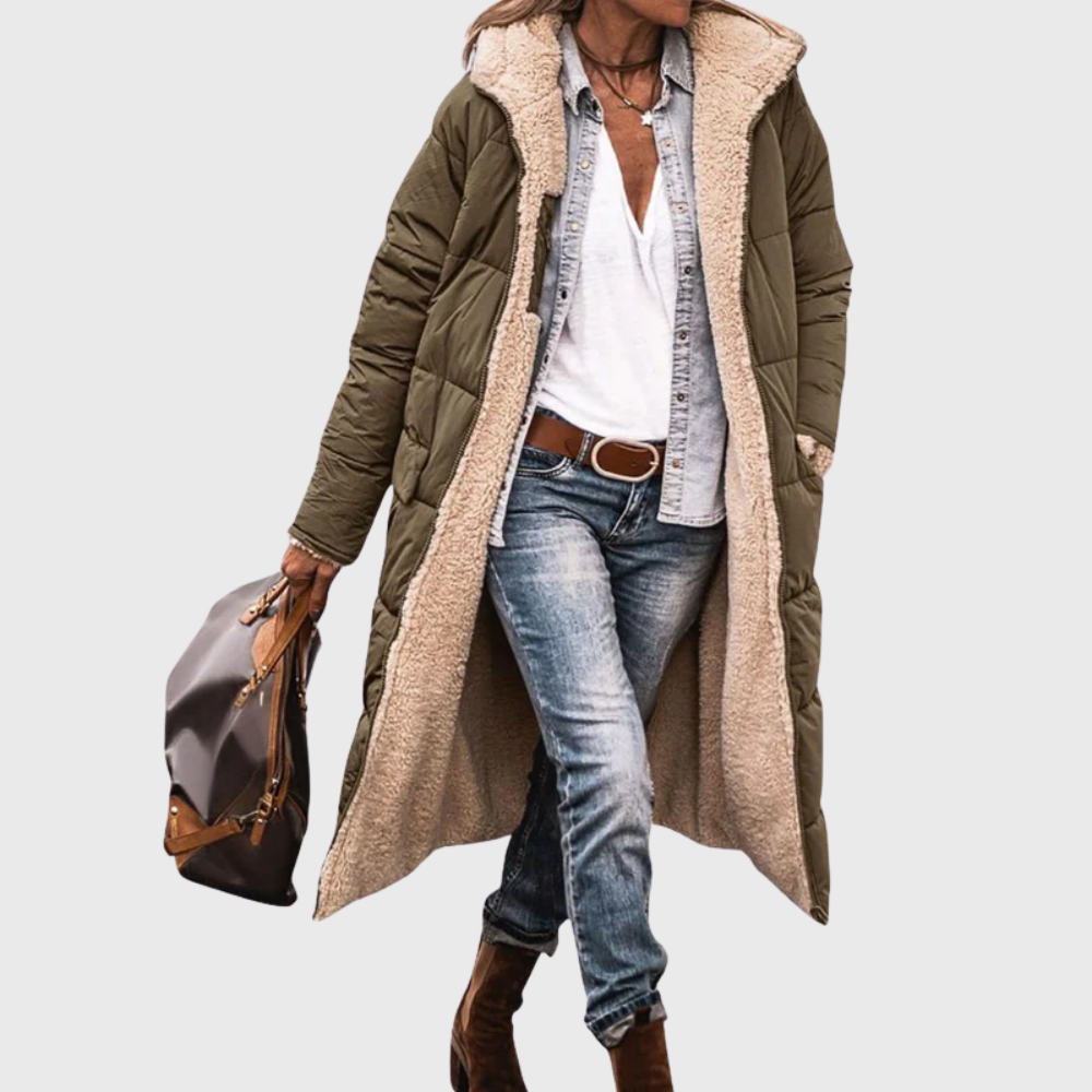 Fairford | Manteau Puffer Réversible Doublé en Laine