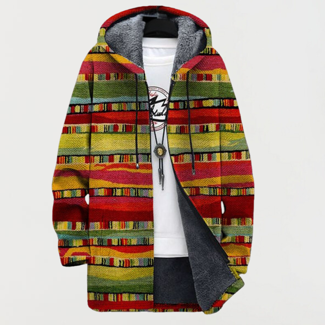 Zara | Hoodie à Rayures Tribales