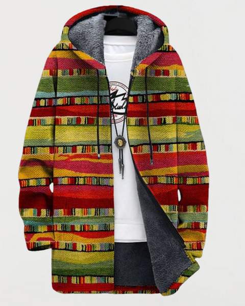 Zara | Hoodie à Rayures Tribales