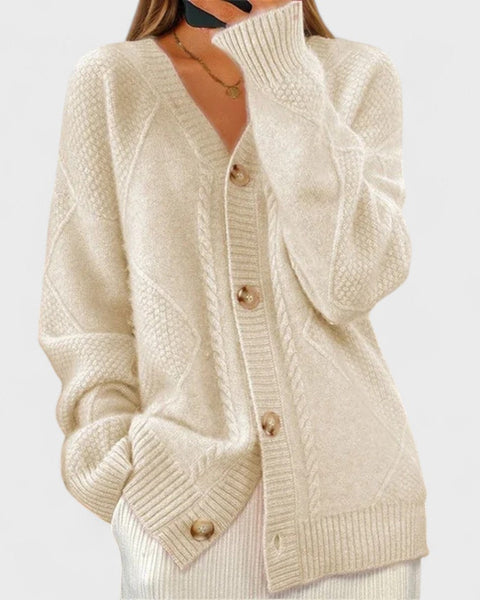 Éloise – Cardigan en tricot côtelé