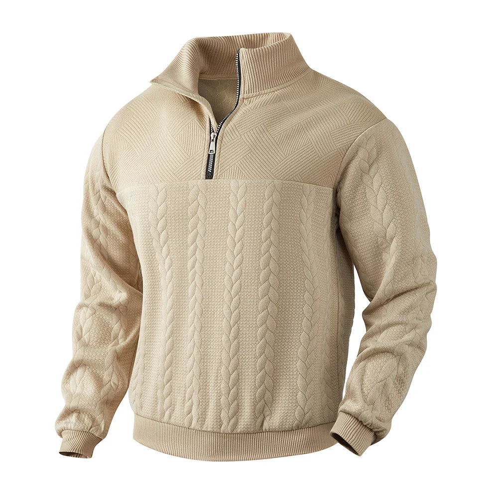 Henry | Sweat à col zippé premium