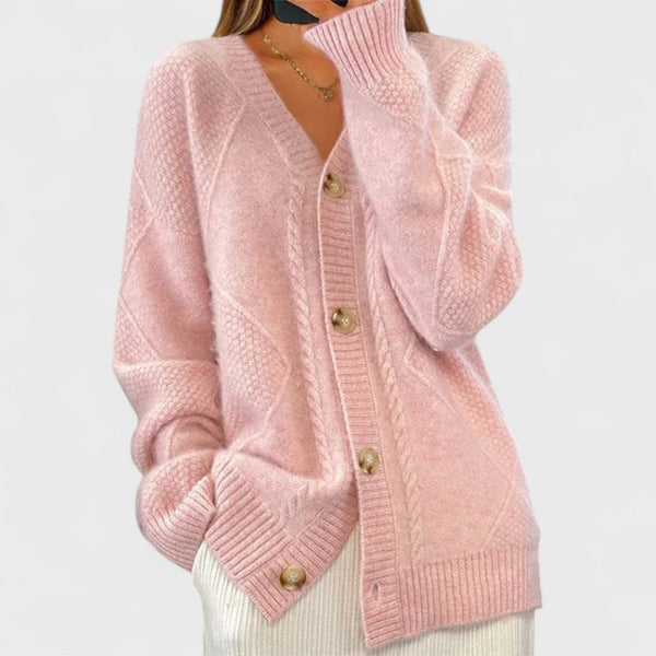 Éloise – Cardigan en tricot côtelé