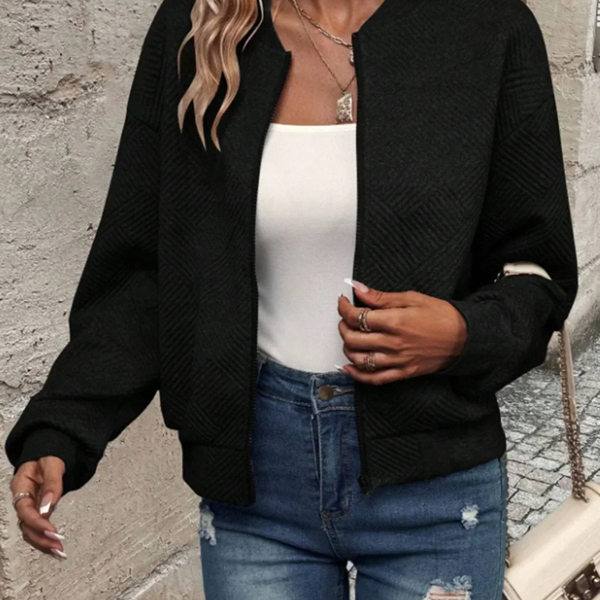 Marika™ - Cardigan Tricoté à Manches Longues