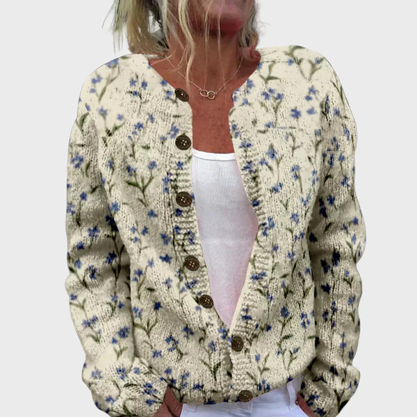 Annie | Gilet Tricoté Élégant avec Motif