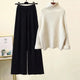  Pull Beige + Pantalon Noir [ensemble deux pièces]