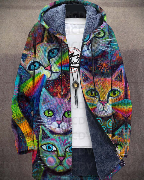 Kristian | Sweat à capuche Chat Cosmique