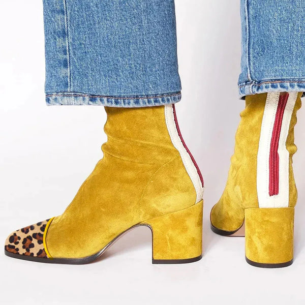 Victoria | Bottes à talons à bout carré
