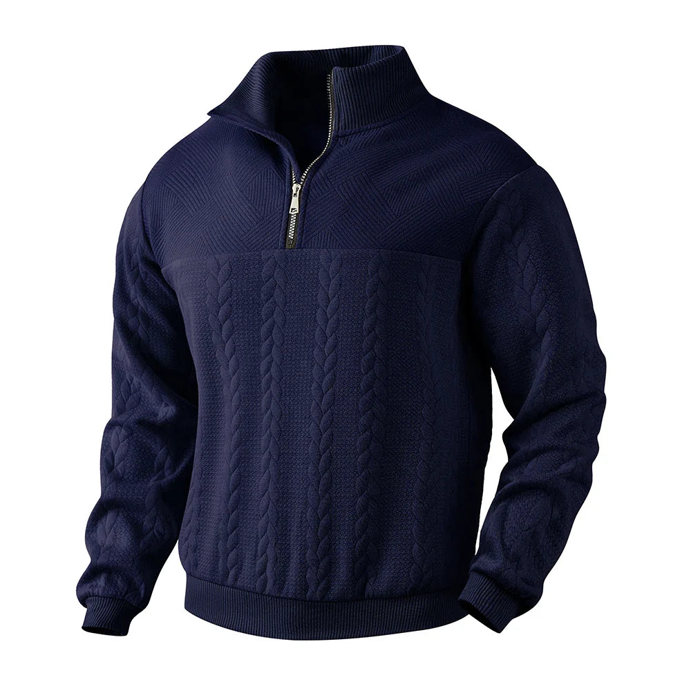 Henry | Sweat à col zippé premium