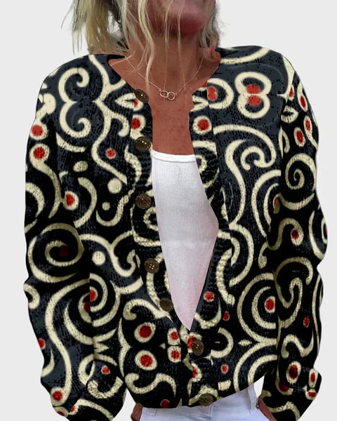 Felicia | Pull à manches longues à motif aveugle