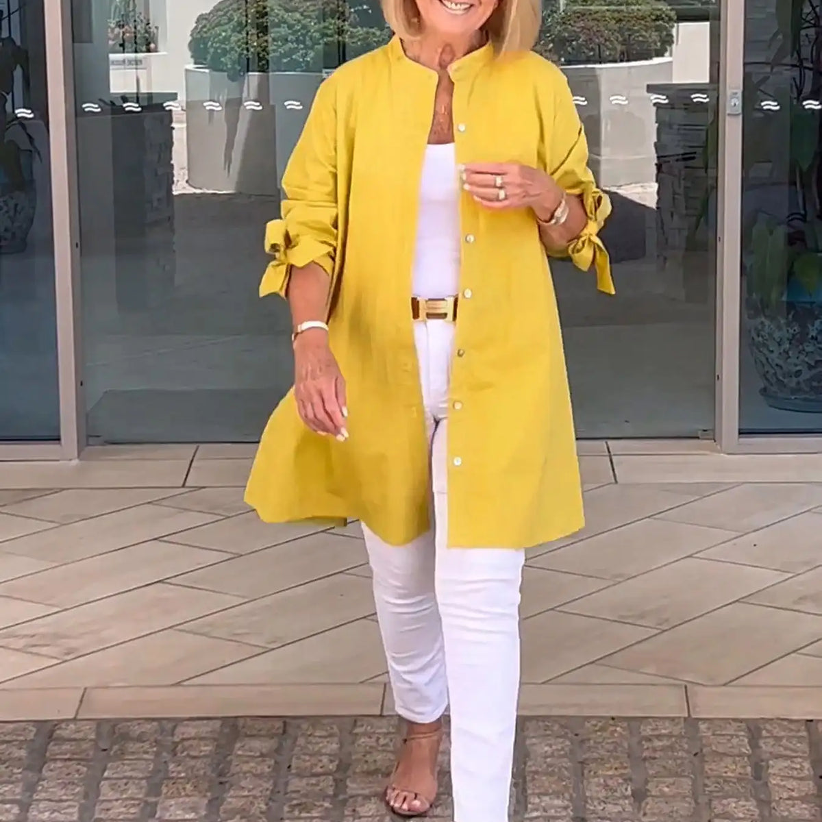 Linda | Drape Blouse – Effortless Elegance for Real Women