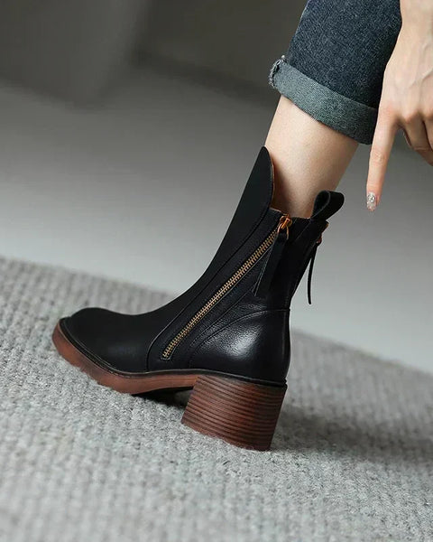 Freya | Premium Leather Ankle Boots