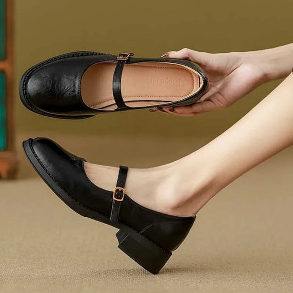 Rachel | Mary Janes Classiques et Confortables en Cuir