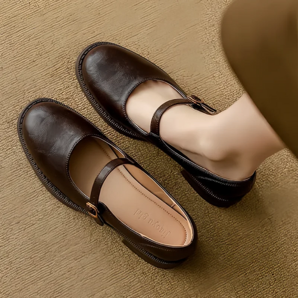 Rachel | Mary Janes Classiques et Confortables en Cuir