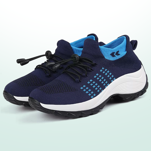 Ambulo Orthopaedic Shoes Knitted Fabric - Blue Navy