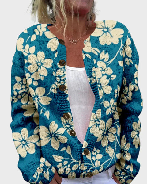 Karina | Gilet Tricoté Élégant avec Motif