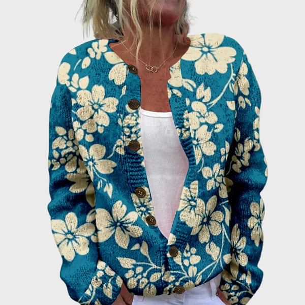 Karina | Gilet Tricoté Élégant avec Motif