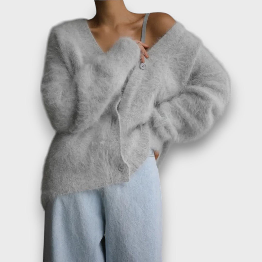 Laria – Cardigan Doux au Coup Classique