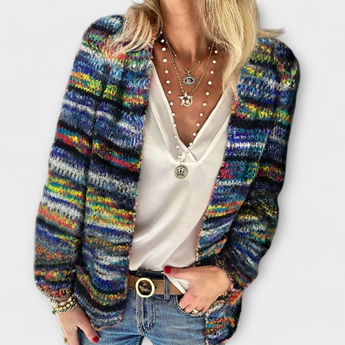 Birgitte – Cardigan Vibrant et Confortable