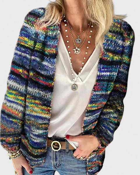 Catherine – Gilet Multicolore Confortable