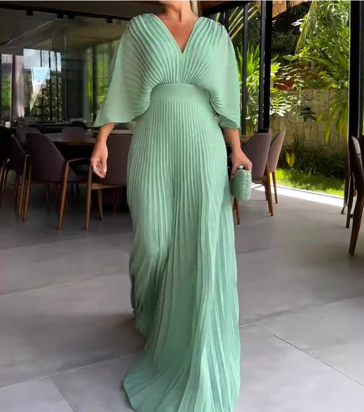 RIA™ - Robe Maxi à Côtes Flottante