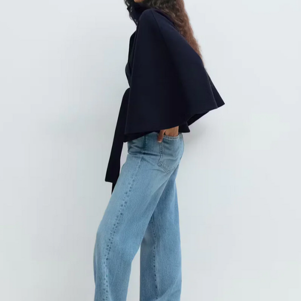 Veste Cape Ceinturée