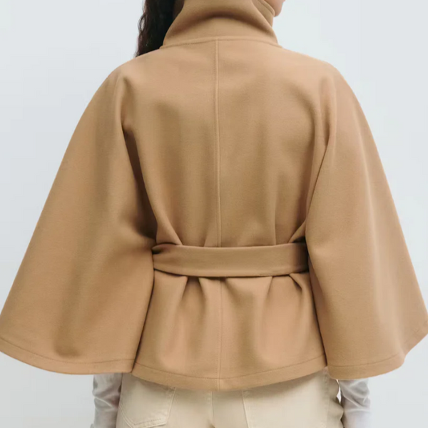 Veste Cape Ceinturée