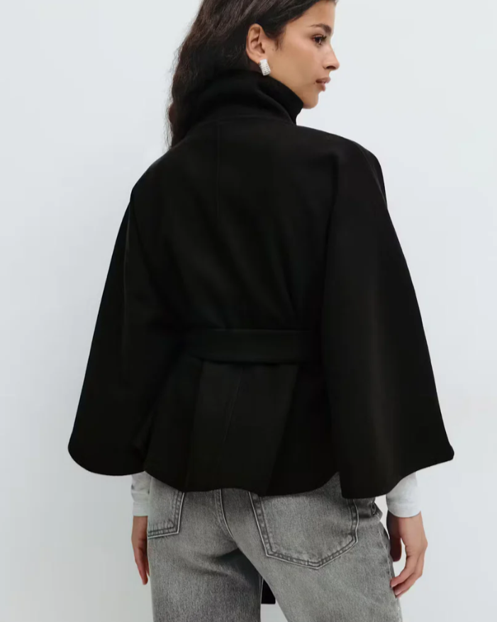 Veste Cape Ceinturée