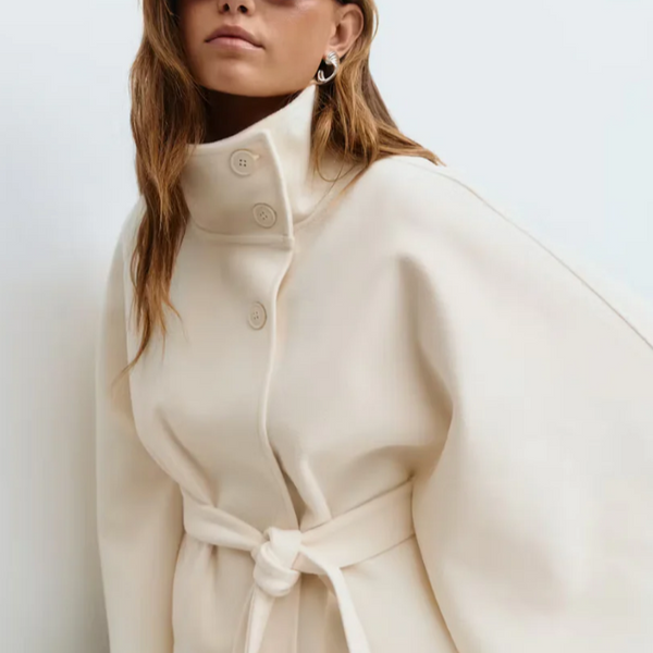 Veste Cape Ceinturée