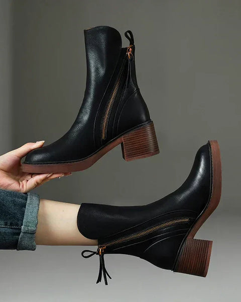 Freya | Premium Leather Ankle Boots