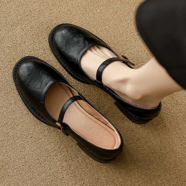 Rachel | Mary Janes Classiques et Confortables en Cuir