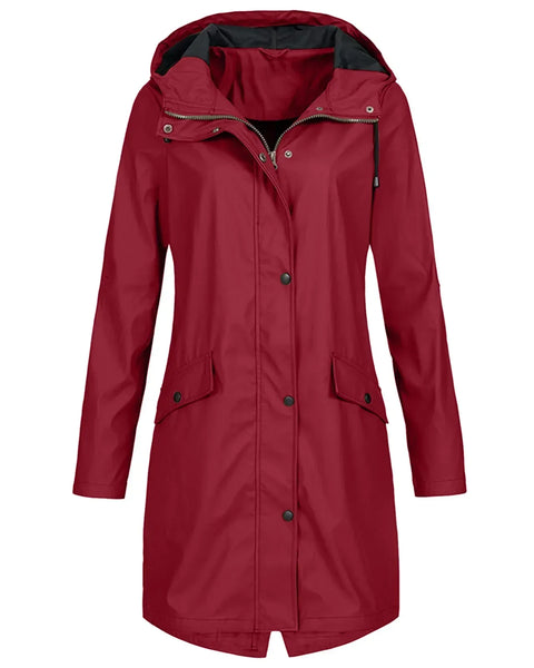Lina | Windproof Hooded Raincoat