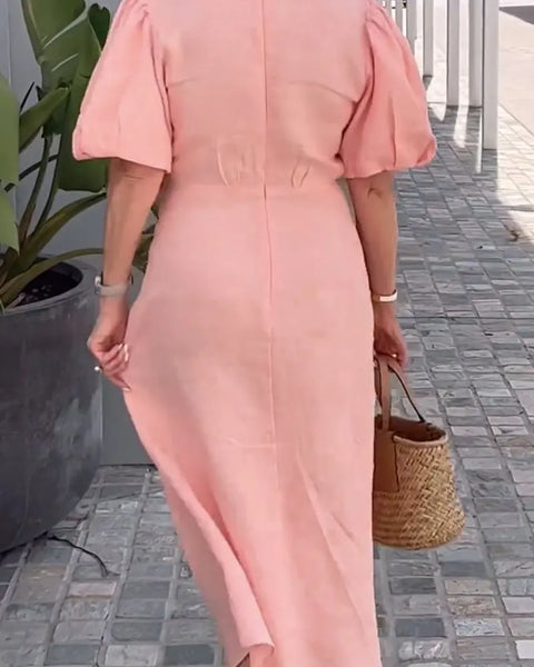 Daria | Soft Confidence Midi Dress – Elegance You Can Feel