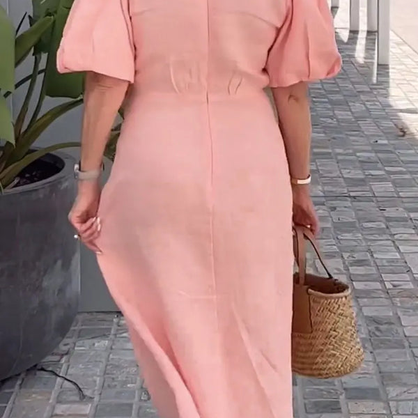 Daria | Soft Confidence Midi Dress – Elegance You Can Feel