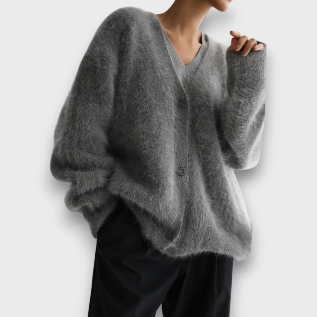 Laria – Cardigan Doux au Coup Classique