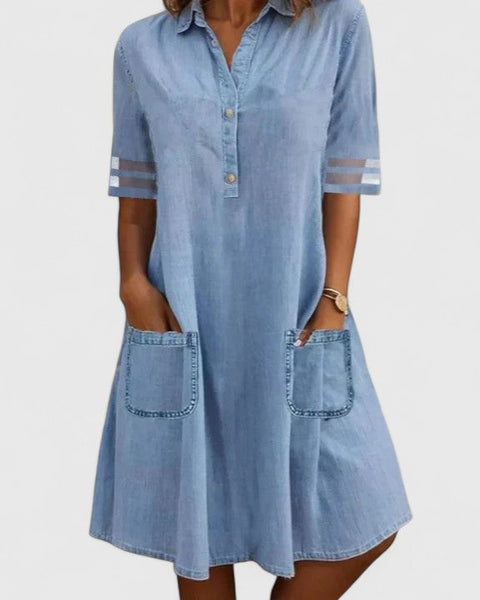 Brittany | Figure-Flattering Denim Dress