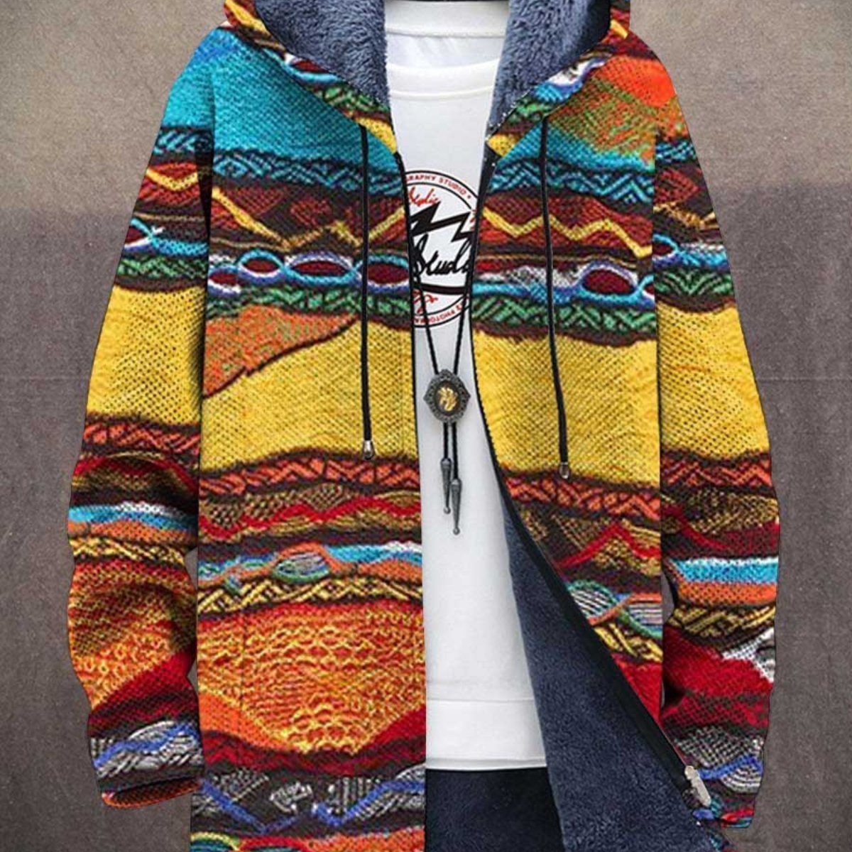 Felicitas | Hoodie Tribal Coucher de Soleil