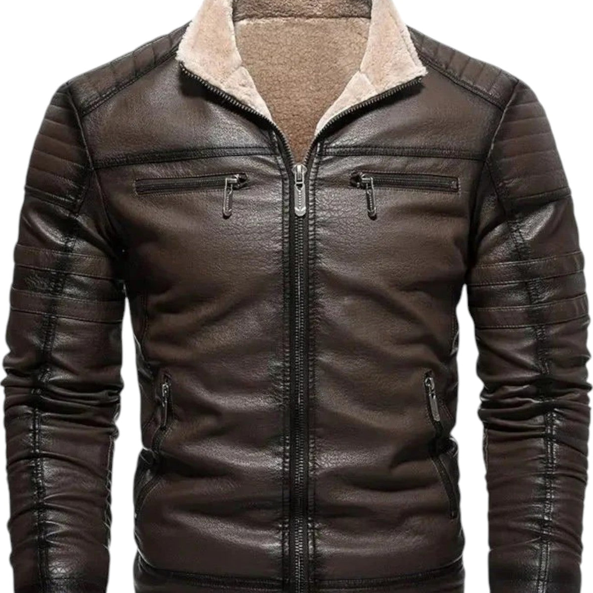 Harley™ | Veste de motard en cuir chaud