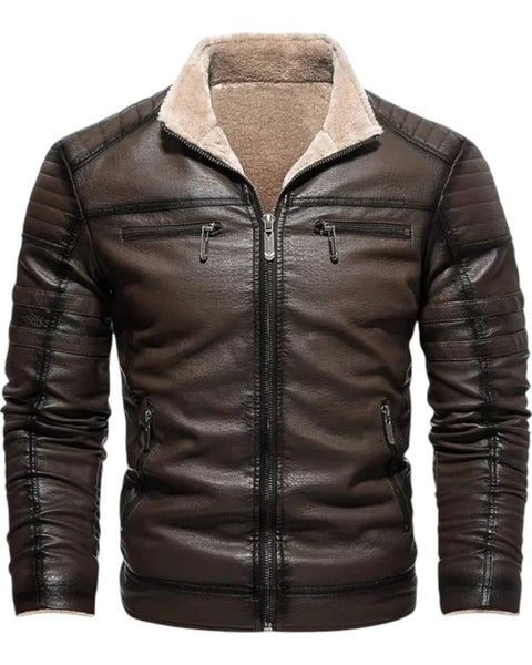 Harley™ | Veste de motard en cuir chaud