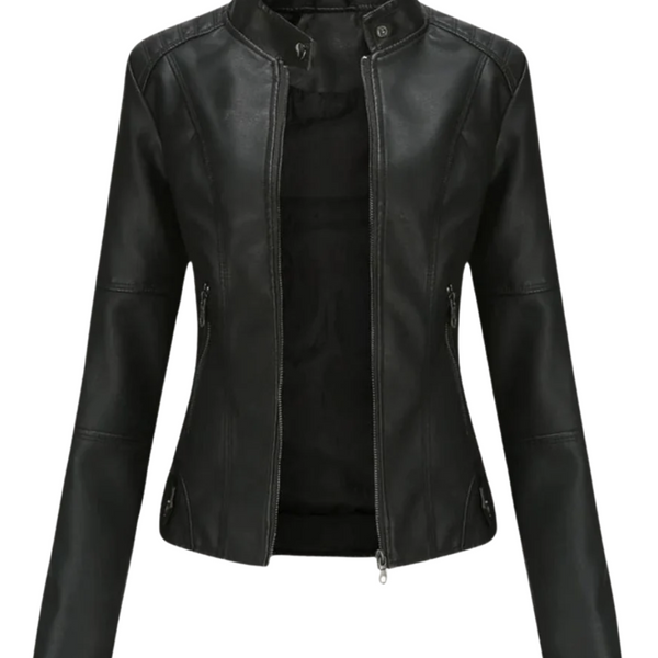 Lessy | Veste en Similicuir Élégante