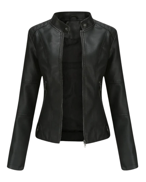 Karolina | Veste Slim en Simili Cuir