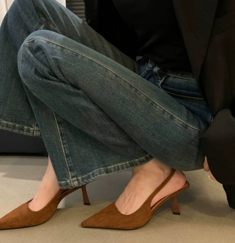 Marlena™ | Talons Slingback Nude avec Talon Fin