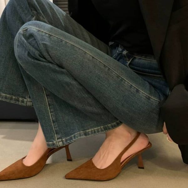Marlena™ | Talons Slingback Nude avec Talon Fin