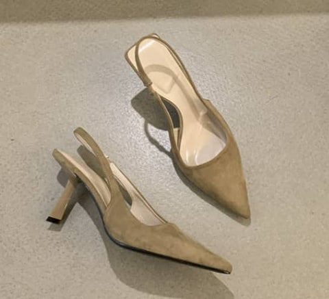 Marlena™ | Talons Slingback Nude avec Talon Fin