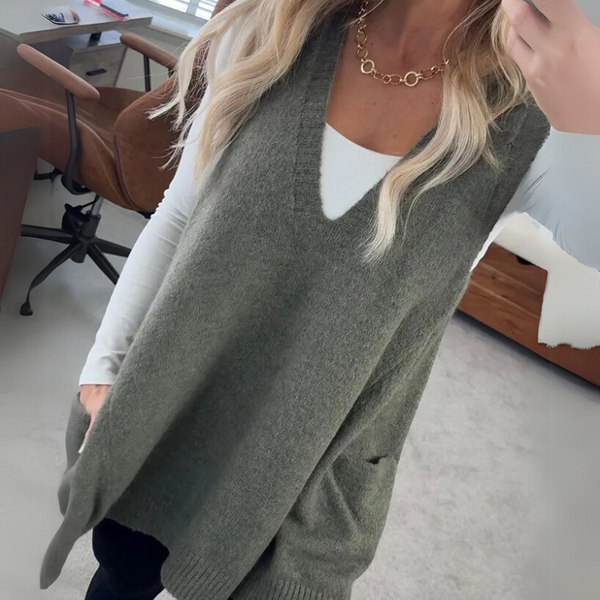 Amisa | Gilet Tricoté Confortable